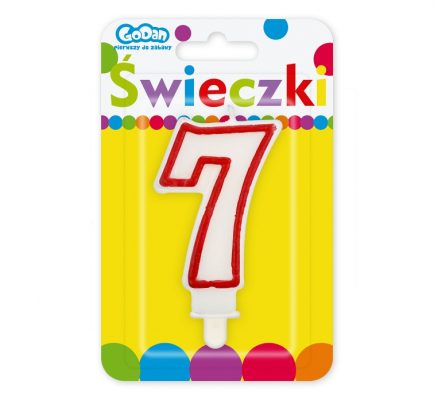 Sviečka číslica 7 kontúra 5,5cm