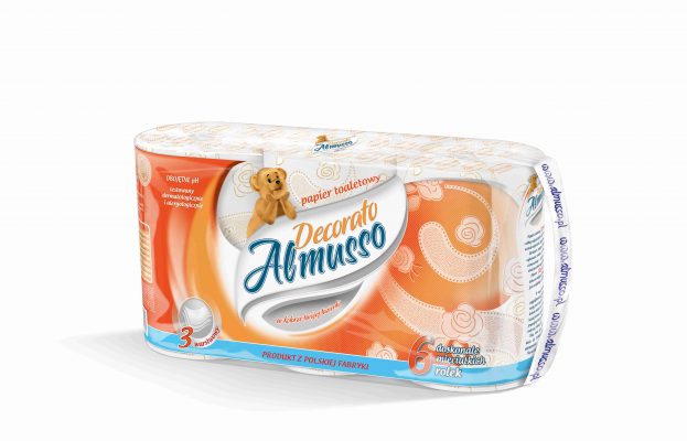 Toaletný papier DECORATO 6ks orange