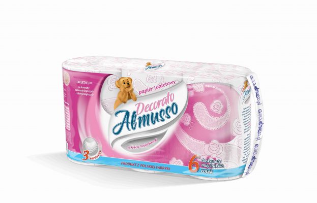 Toaletný papier DECORATO 6ks pink