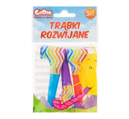 Trúbky papierové 3ks